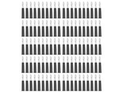 Conector De Plugue Banana Soldado 100 Unidades Para Baterías De Camión 4mm Preto