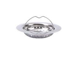 Ralo De Pia Com Alça, Aço Inoxidável, Grelha, 110 Mm De Diâmetro, Fácil De Limpar