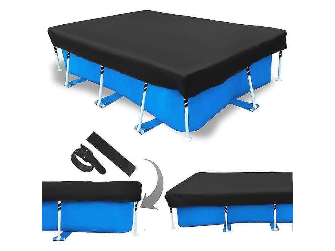 Capa Protetora Para Piscina Retangular 400x211, Resistente A Rasgos E Desbotamento