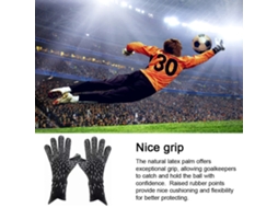 Luvas de Goleiro de Futebol Espessadas e Respiráveis | S/MARCA