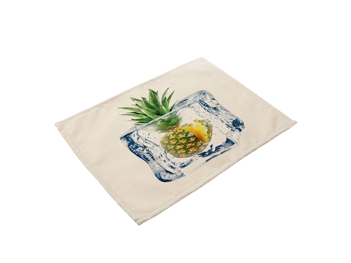 Algodão Linho Talheres Esteira Desenho Animado Frutas Impressão Jogo Americano Mesa De Jantar Decoração (pm0004 10)