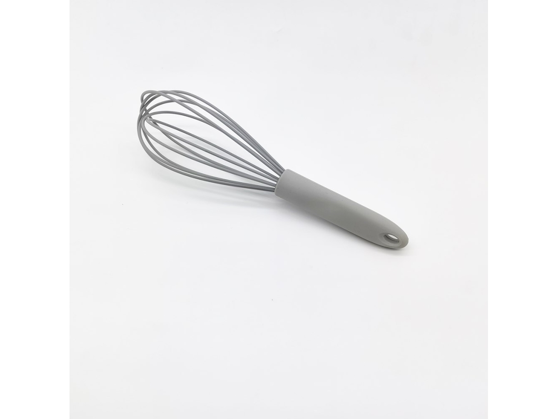 Batedor De Arame Silicone Premium, 25 Cm, Cinza