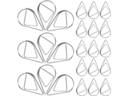 Holibanna 150 unidades de pequenos clipes de metal dourado em formato de gota d'água, mini clipes decorativos para