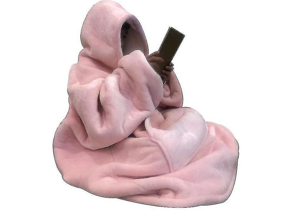 2026 manta Antifrio com Mangas Flannel Suave para Assistir Tv Exterior Cor Rosa