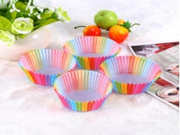 Formas para Muffin Lurelia, 100 Formas Coloridas, Para Muffins e Cupcakes