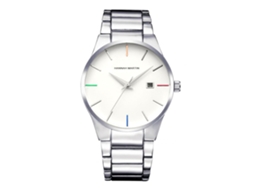 Reloj De Pulsera Analógico Con Calendario Acero Inoxidable Movimiento De Cuarzo 17552y