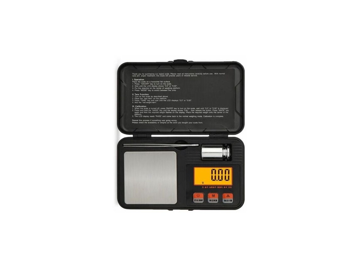 Lurelia Balança De Bolso, 0,001 G, 50 G, Lcd, Aço Inoxidável