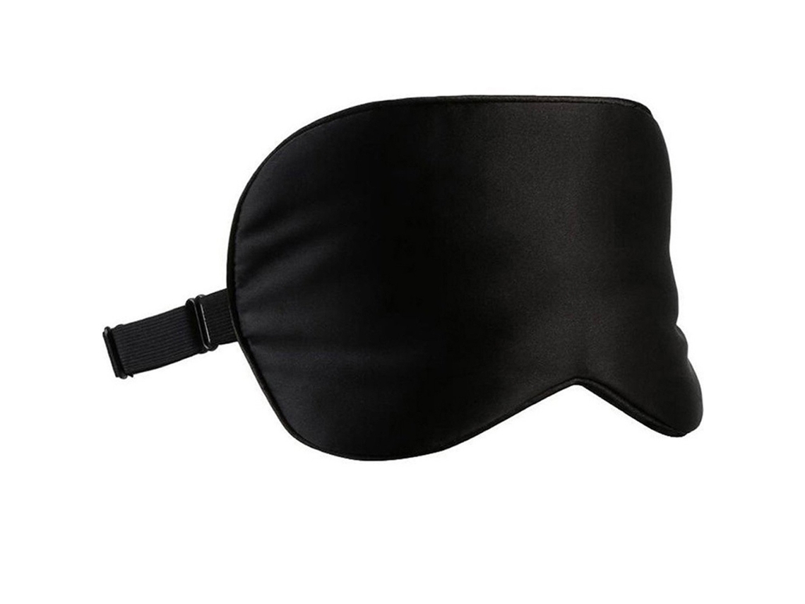 Máscara de Dormir 100% Seda Preta AQUAFORGE