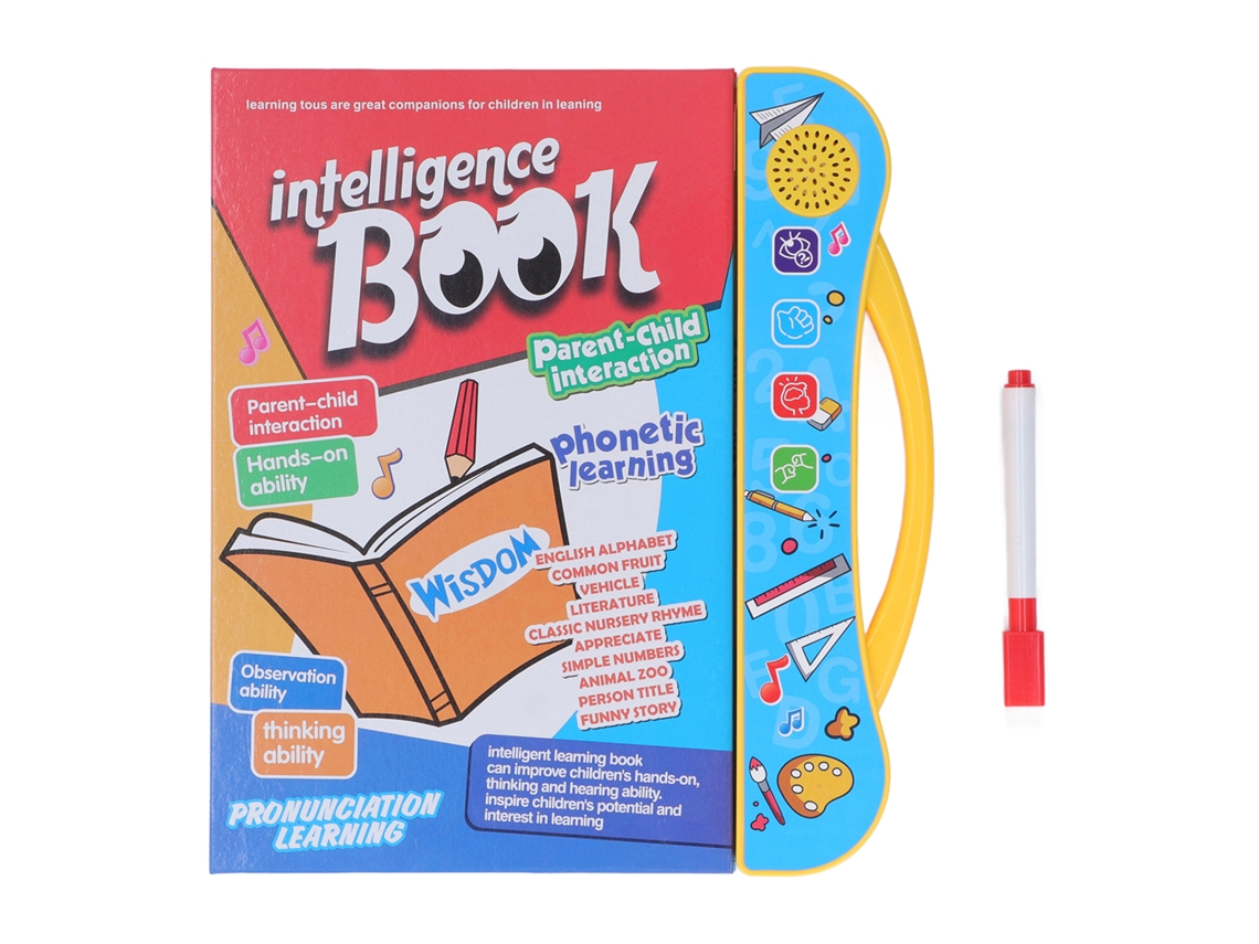 Livro Eletrônico De Aprendizagem De Inglês Para Crianças Com Letras, Números E Sons: Brinquedo Educativo