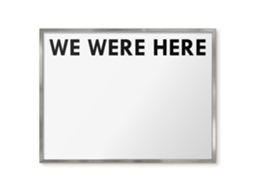 Magnetic Glass Board We Were Here For The Hall Espelharte (80x60 Cm)