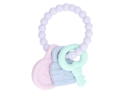 Mali mordedor Pulseira de Silicone para Bebê Alivio de Gengivas Seguro Multifuncional Cinza