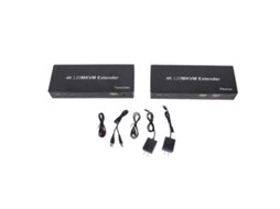 Extensor KVM USB con interfaz multimedia, 4K, 120m, cable Cat5e, enchufe US, S/MARCA