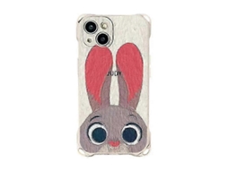 Capa De Celular Transversal Com Desenho De Coelho Da Apple