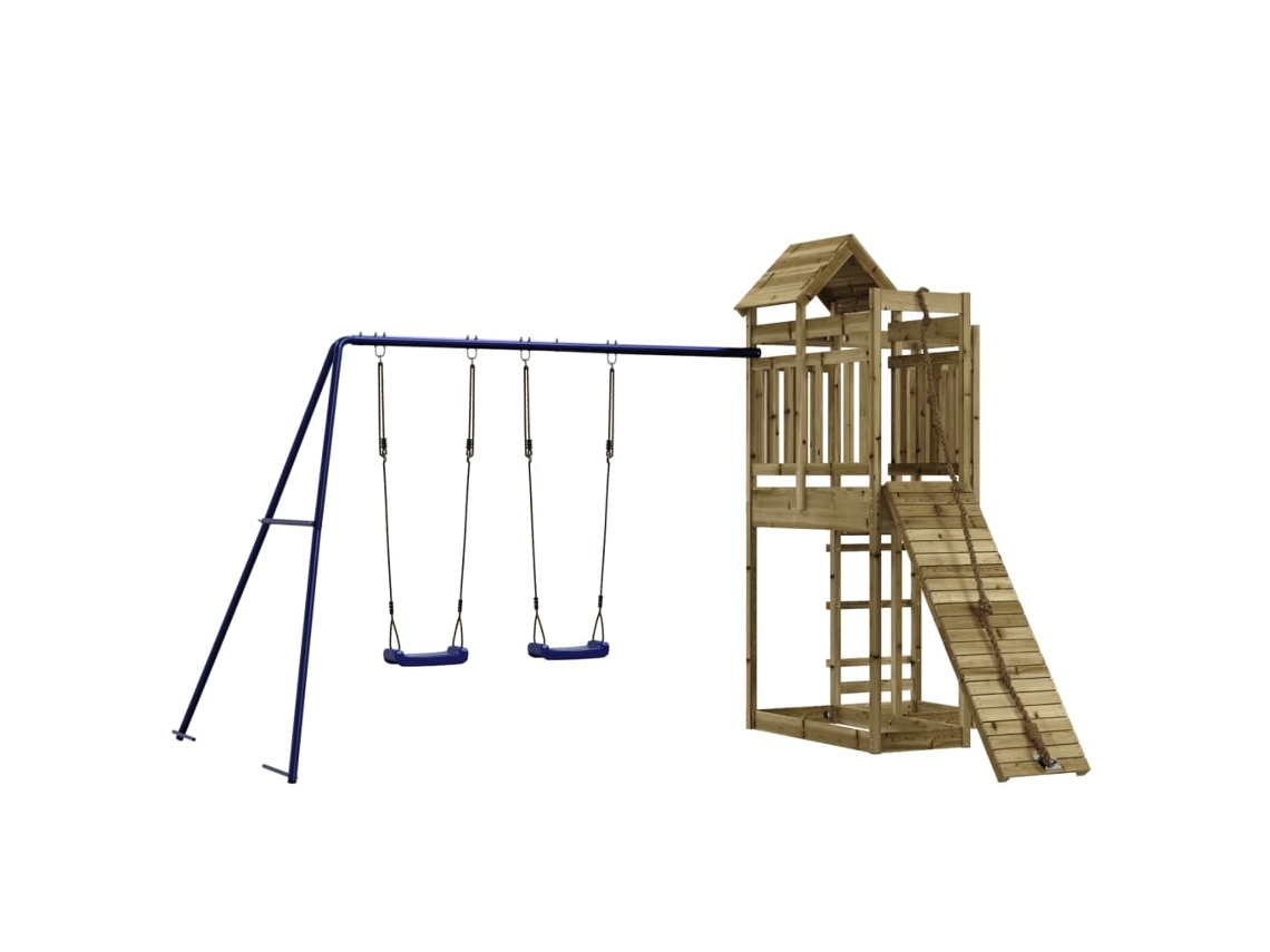 Outdoor Playset, Outdoor Playsets Vidaxl Marrom Madeira De Pinho Impregnada (n/a)