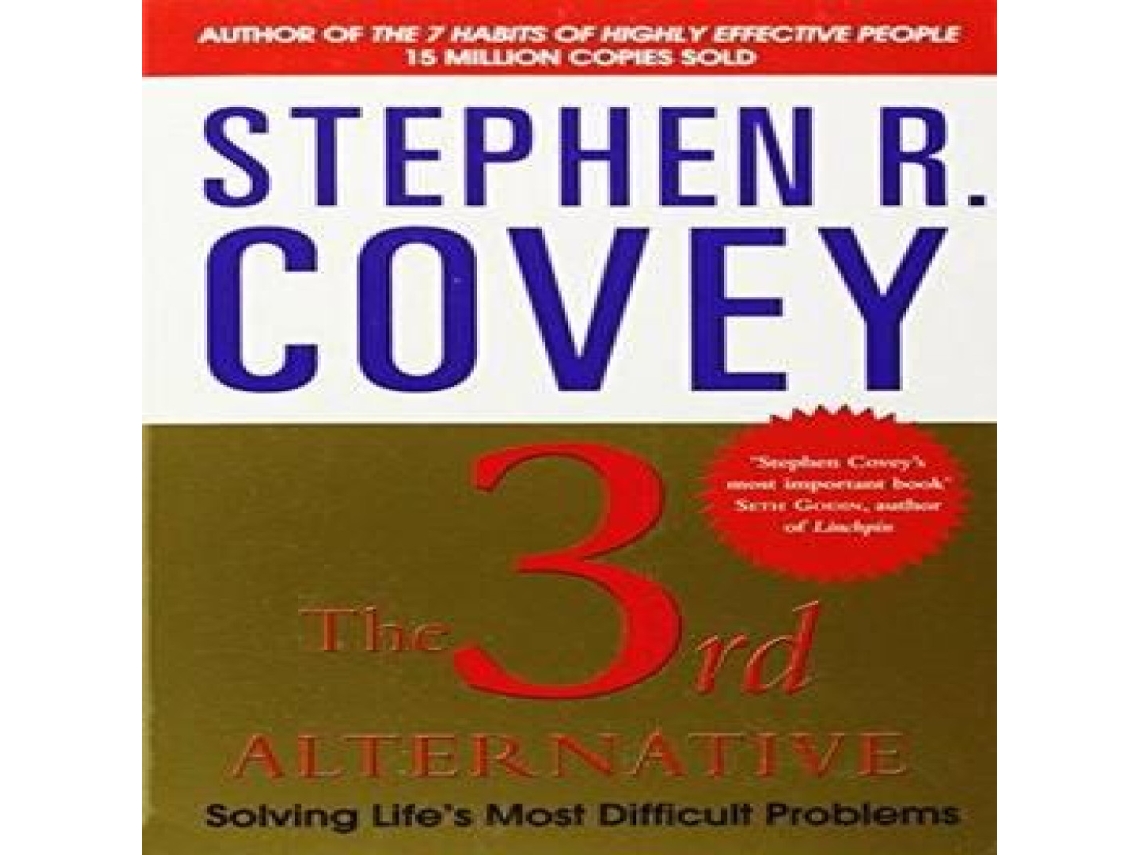 Livro 3rd Alternative de Stephen R Covey (Inglês)