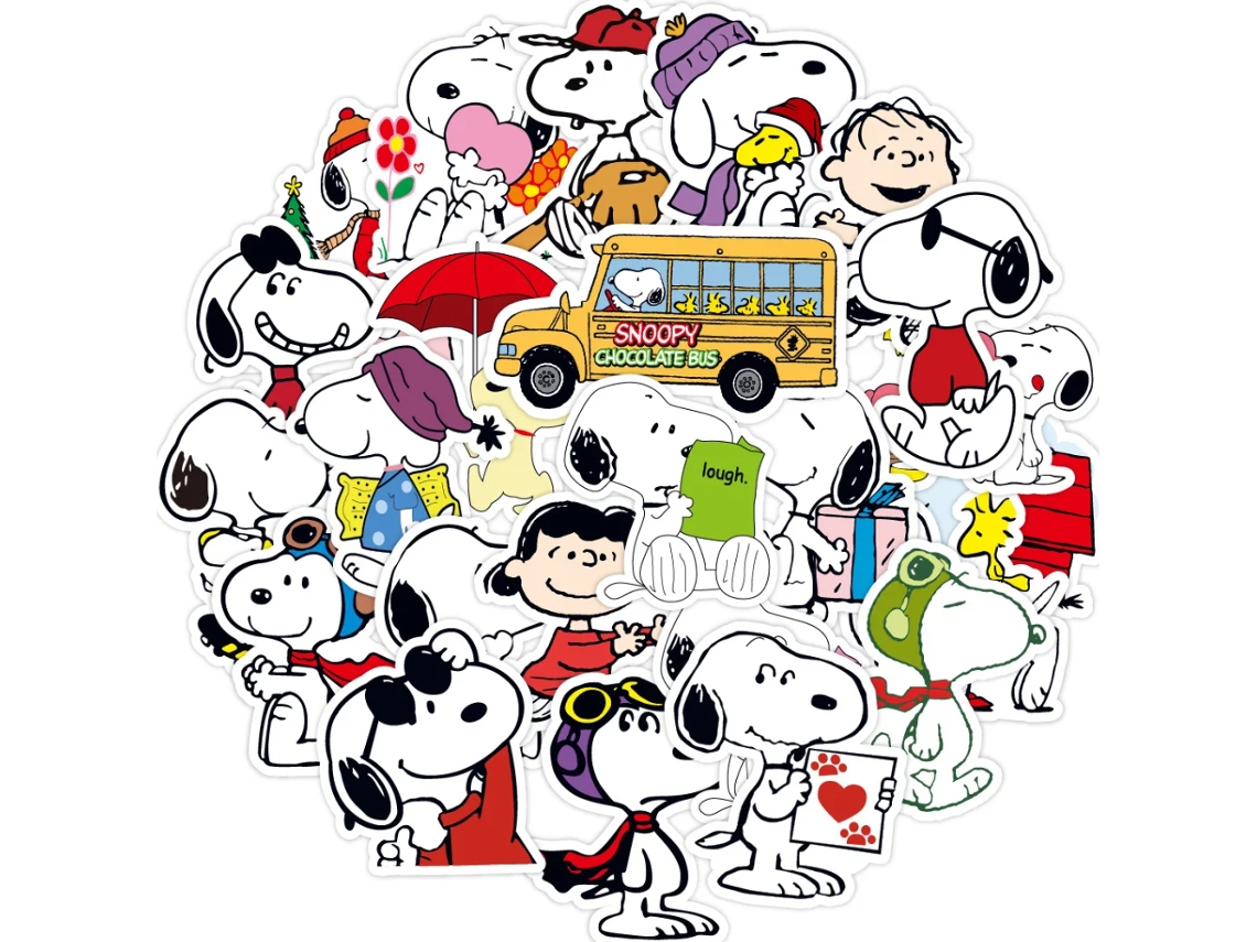 50 Adesivos do Snoopy, Adesivos de Grafite À Prova D'água, Brinquedos Infantis MDUG