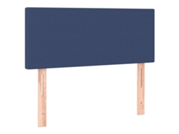 Cabeceira de Cama Tecido 100x5x78/88 Cm Azul MAISON EXCLUSIVE