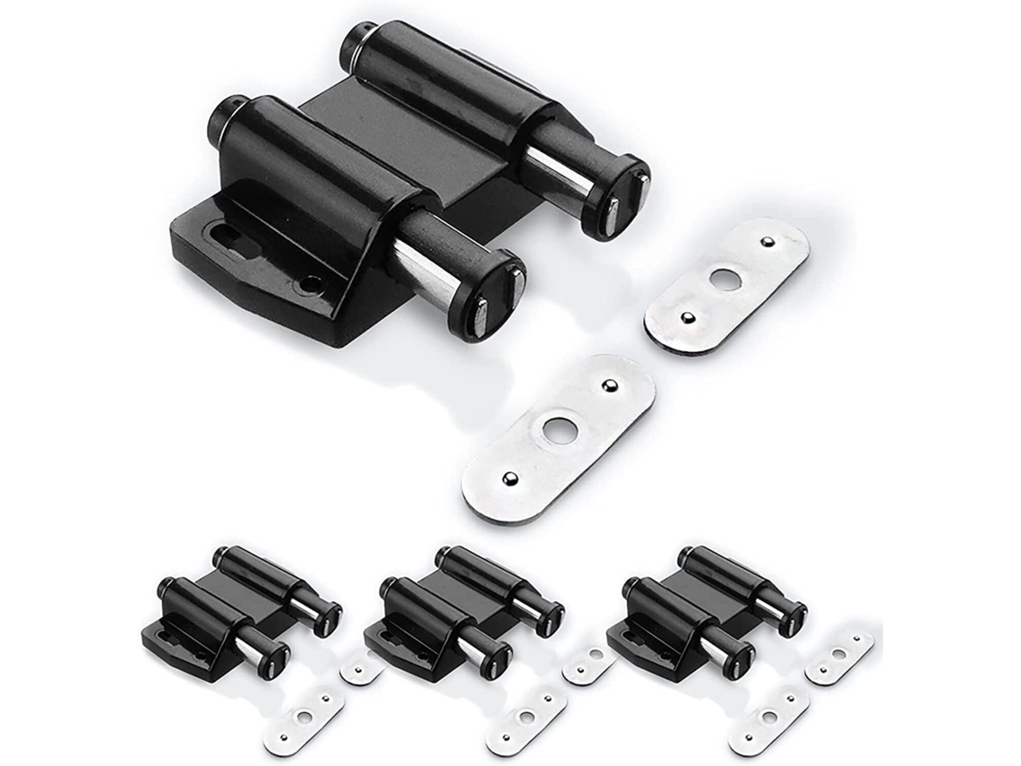 Conjunto de marcadores magnéticos para portas e gavetas de armários.