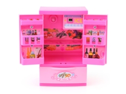 BUSINESS refrigerador mini brinquedo educativo para crianças brincadeira de papel casa brilhante abs S/MARCA