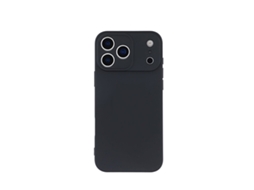 Capa Proteção Silicone Para Apple Iphone 18 Pro - Preto