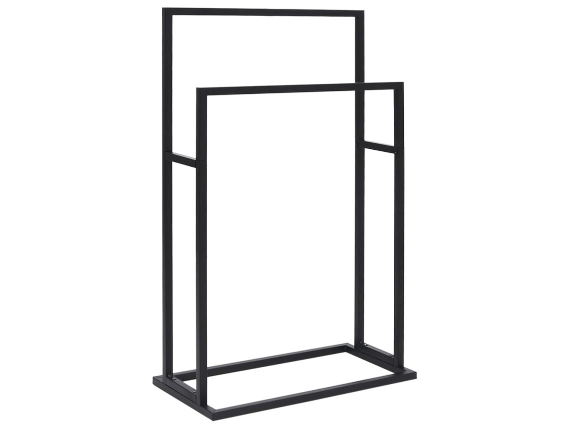 Towel Rack, Towel Racks Vidaxl Preto Ferro (48 X 24 X 78.5 Cm)
