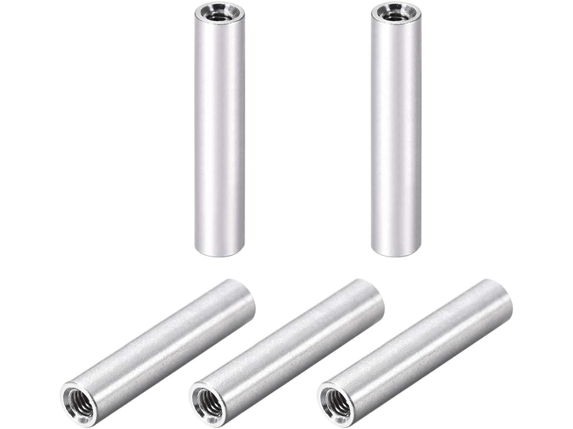 Conjunto de 5 Espaçadores Redondos de Alumínio M3x40mm para Drones Fpv CHABERLU