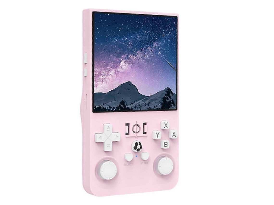 Console de Jogos Retrô R36max, 128 Gb, Tela Ips de 4 Polegadas, Rosa. GOKOCO