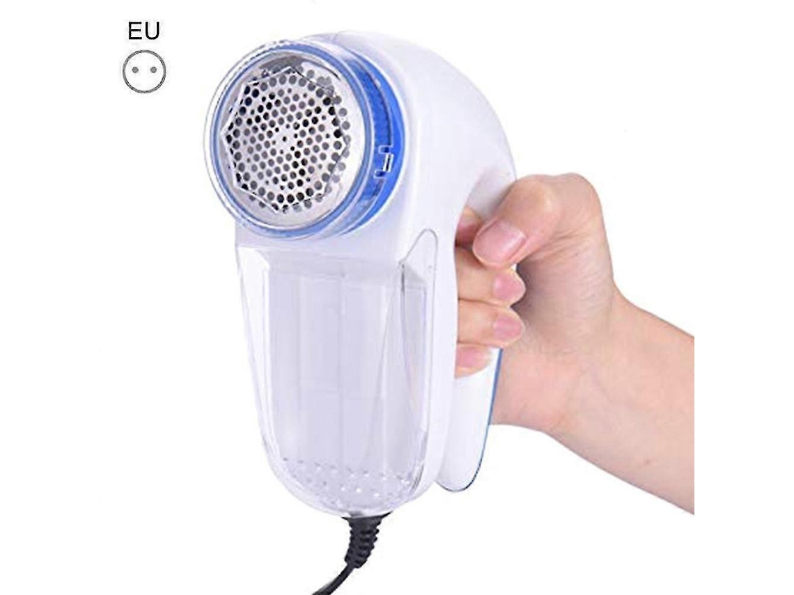 Lurelia Removedor De Fiapos Elétrico Com Lâminas Em Aço Inox Para Roupas, Suéteres E Sofás, Branco E Azul