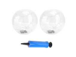 2pcs Luzes Flutuantes Solares para Piscina Ip68 Bola Inflável 13.78in | S/MARCA