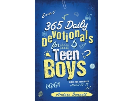 Livro 365 Daily Devotionals for Teen Boys Bible for Teen Boys Aged 12-18 de Anders Bennett (Inglês - Capa Dura)
