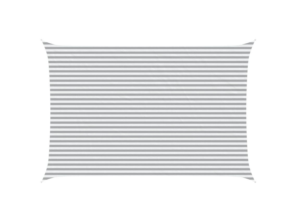 Conjunto 1 Sombra Externa Vidaxl Cinzento-claro Poliéster (6 X 4 M)
