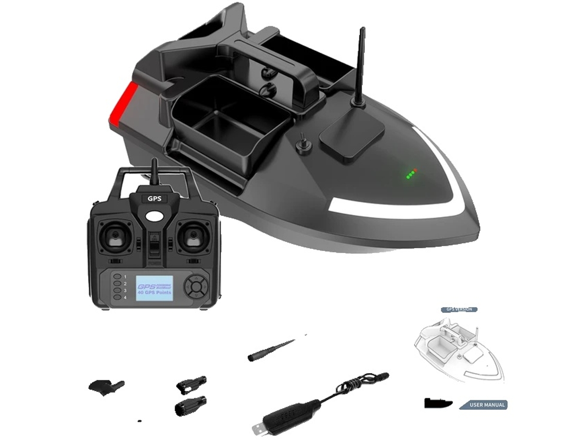 Barco De Isca Gps, Controle Remoto De 500m, Motor Duplo,v020 Gps 5200mah Oem