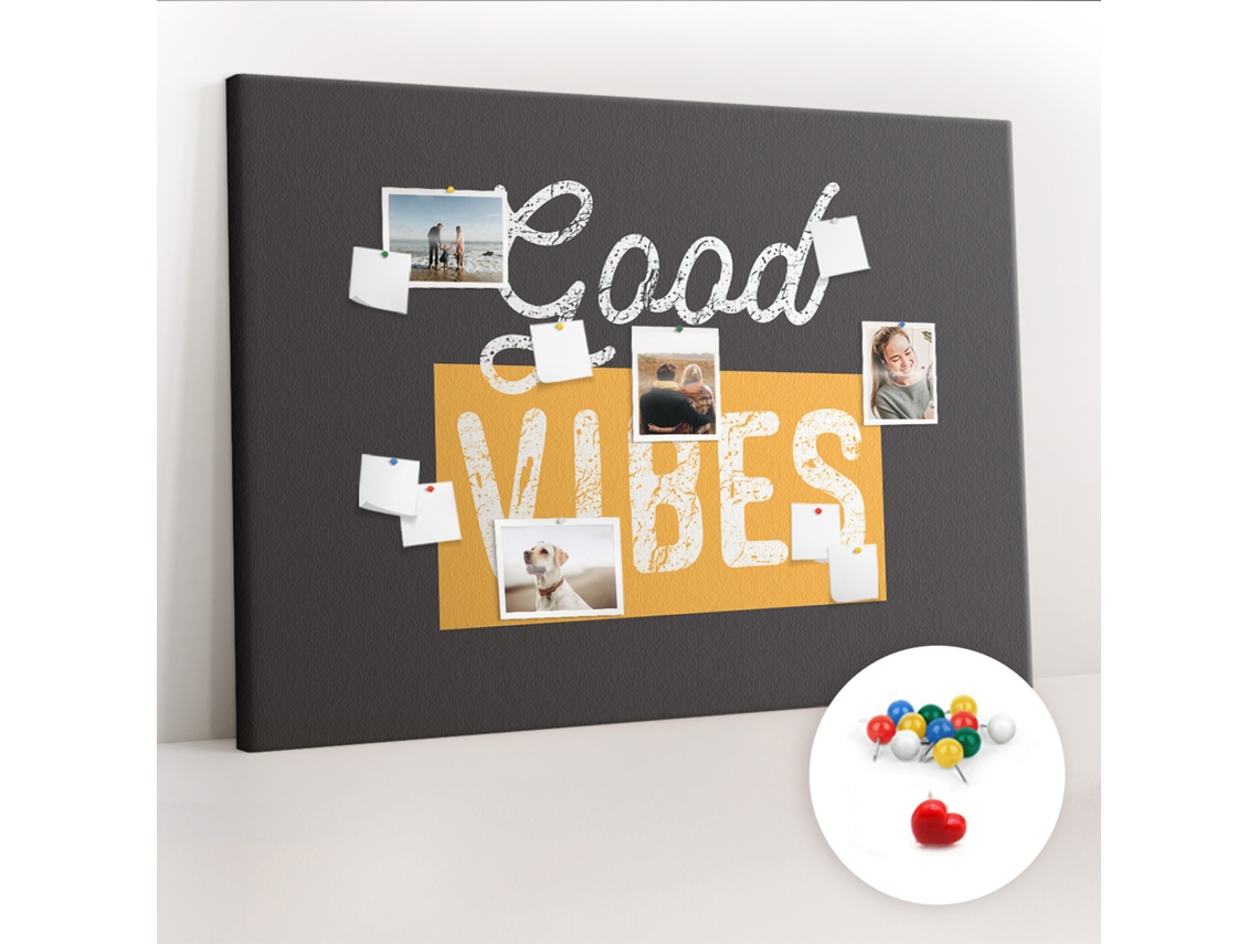 Quadro De Cortiça Com Impressão Citação Motivacional Para O Quarto Das Crianças Espelharte (140x100 Cm)