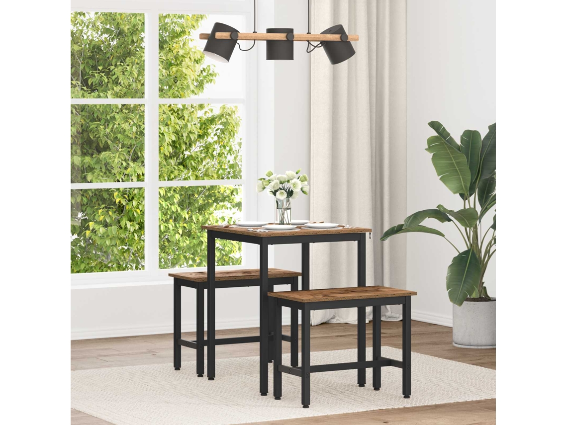 Vidaxl Mesas De Jantar 60 X 60 X 75 Cm Metal