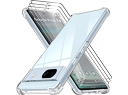 Conjunto de Películas de Ecrã Antiamarelecimento Antiarranhões Amorte para Google Pixel 7A HONGWE. (3un)