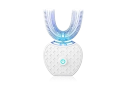 360 Graus Automática Sônica Escova De Dentes Elétrica U Tipo 4 Modos Escova Usb Carregamento Dentes Clareamento Luz Azul Tw