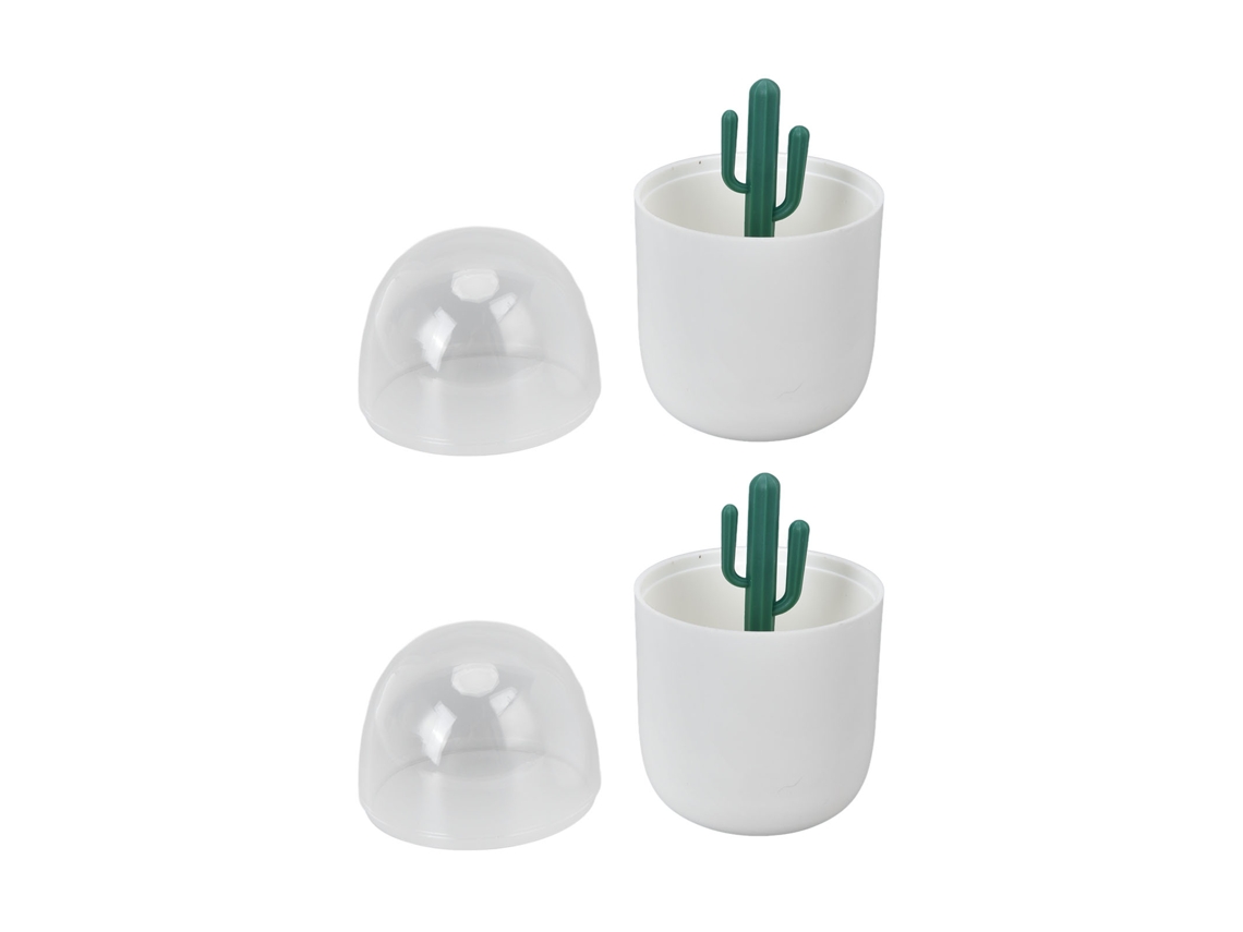 2pcs Caixa De Palitos Multiuso Formato Cacto Fofa Decoração