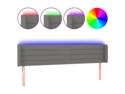 Led Headboard, Led Headboards Vidaxl Cinzeto Tecido (203 X 16 X 78/88 Cm)