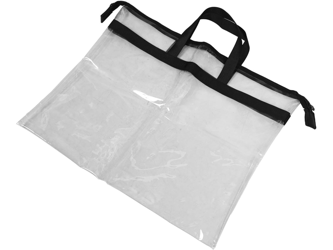 Bolsa De Armazenamento Externa Impermeável De Grande Capacidade, 50 X 40 Cm, Transparente.