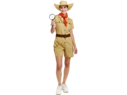 Fato de explorador clássico com cinto para mulher