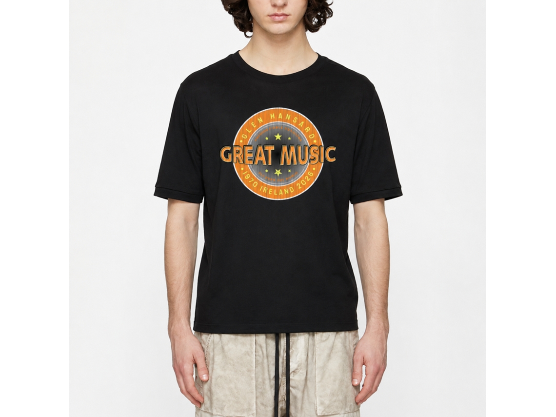 Rockinstone Glen Hansard Aug27 Ireland 1970-2026 Music Bands Sfom Musicians T-shirt Size:m