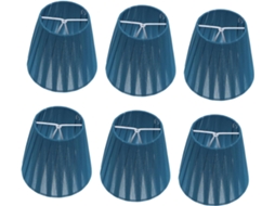Conjunto De 6 Presilhas Para Tecido Azul Nórdico Moderno, Fáceis De Instalar E Práticas, Para Sala De Estar E