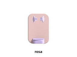 Organizador de banheiro para escova de dentes elétrica para casal MDUG (rosa)
