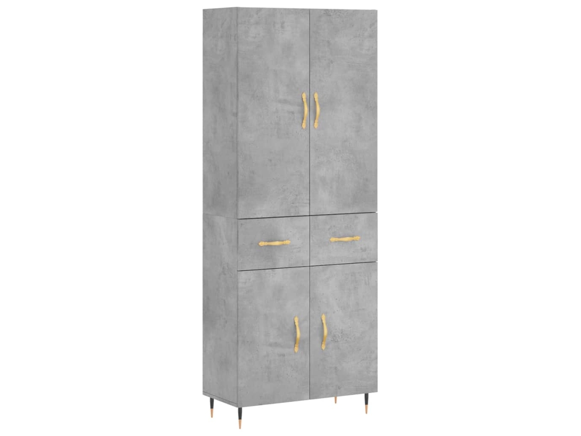 Armário Alto Derivado de Madeira Cinza Cimento MAISON EXCLUSIVE (69,5x34x180 cm)