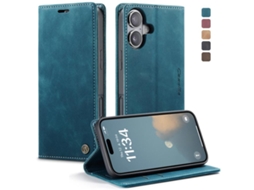 Capa Multifuncional Horizontal Flip Para Iphone 17 Em Couro.