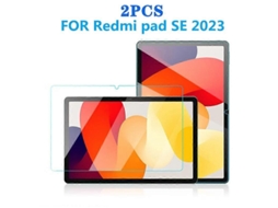 Película Protetora Para Tablet Lurelia, Compatível Com Xiaomi Redmi Pad Se 11" (2023, Vermelho, Vidro Temperado