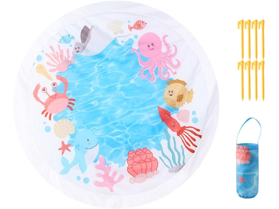 Tapete de Praia Infantil Dobrável 2 em 1 com Desenhos Animados Manta de Praia para Meninas, Jardim de Infância, CHABERLU