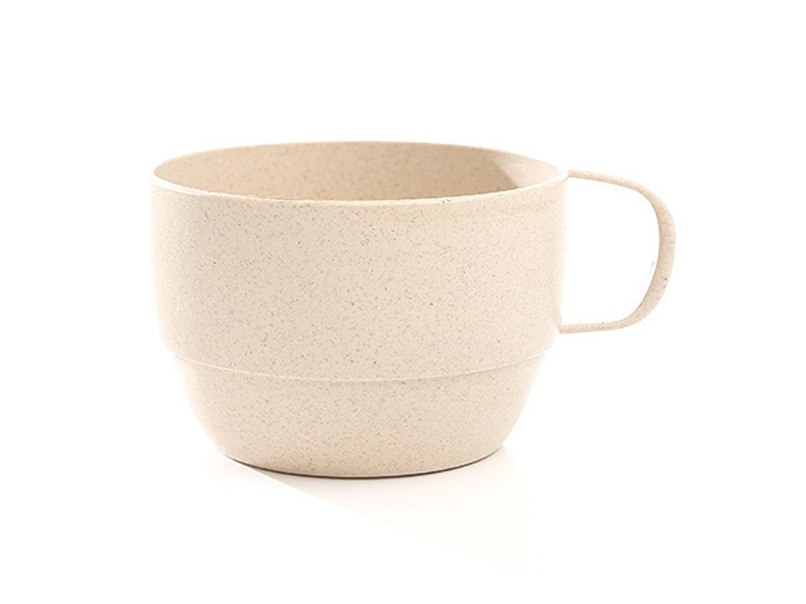 VYLARA Caneca De Palha De Trigo Ecológica, Copo Reutilizável Bege Leve E Inquebrável Para Uso Multiuso Em Casa E No Escritório