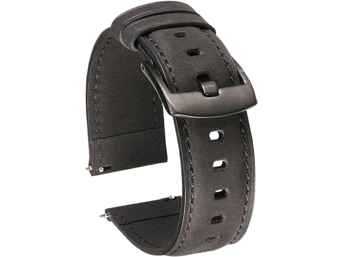 Pulseira de couro de 20 Mm de alta qualidade fácil resistente à água com fivela de aço inoxidável durável | S/MARCA