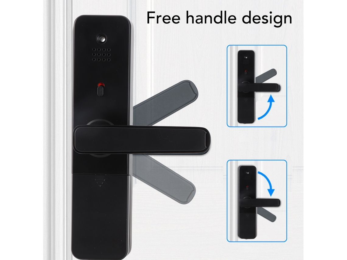 Trave de Porta Sem Chave Inteligente com Digital, Senha, App e Chave